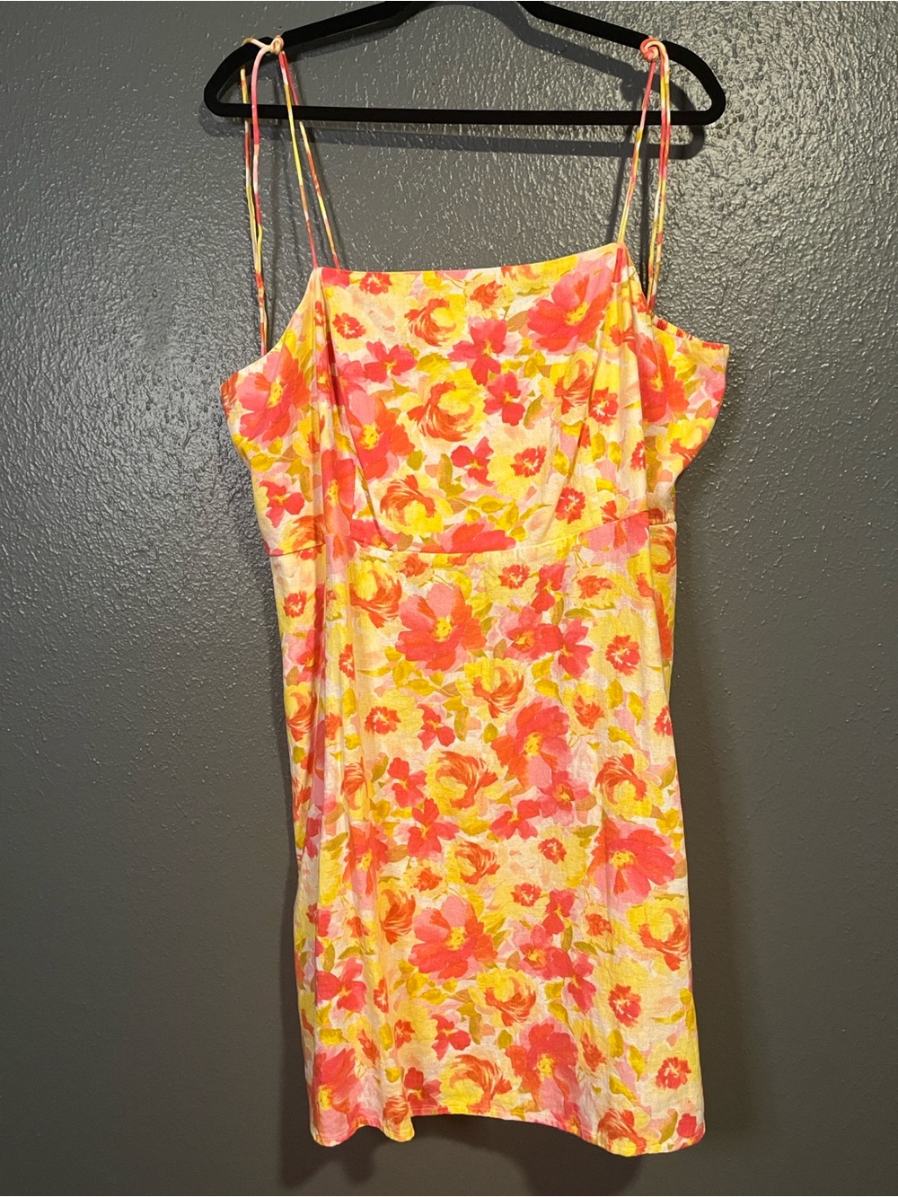 NWT Old Navy Pink, Yellow & Cream Floral Smocked Dress